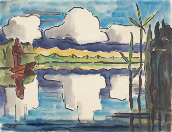 アート・デザイン・音楽 Karl Schmidt-roffluff: Eine Monographie Reflecting Clouds - Schmidt-Rottluff, Karl. Museo Nacional Thyssen